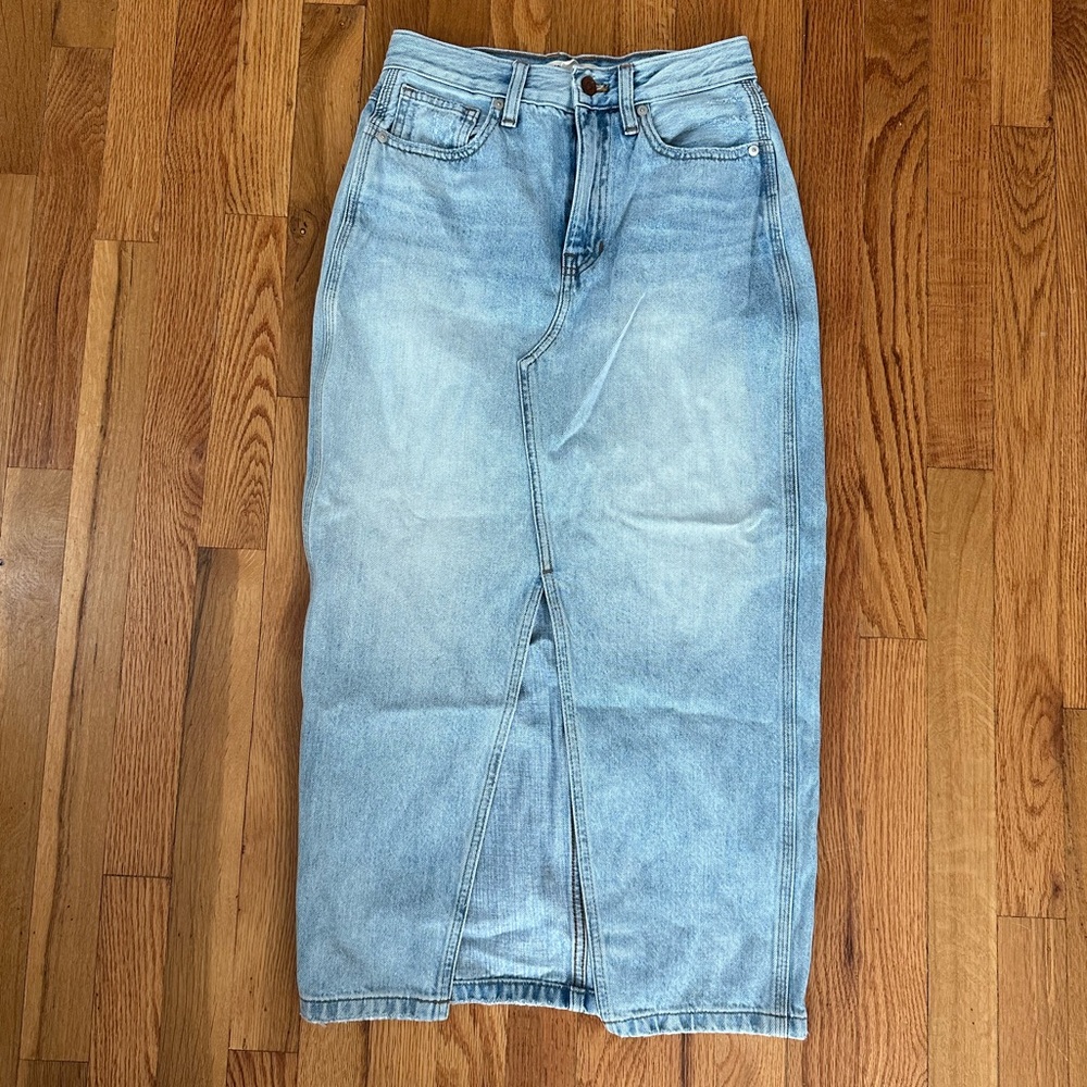Madewell Denim Midi Skirt